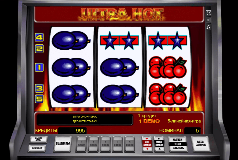 Ultra Hot ігровий автомат
